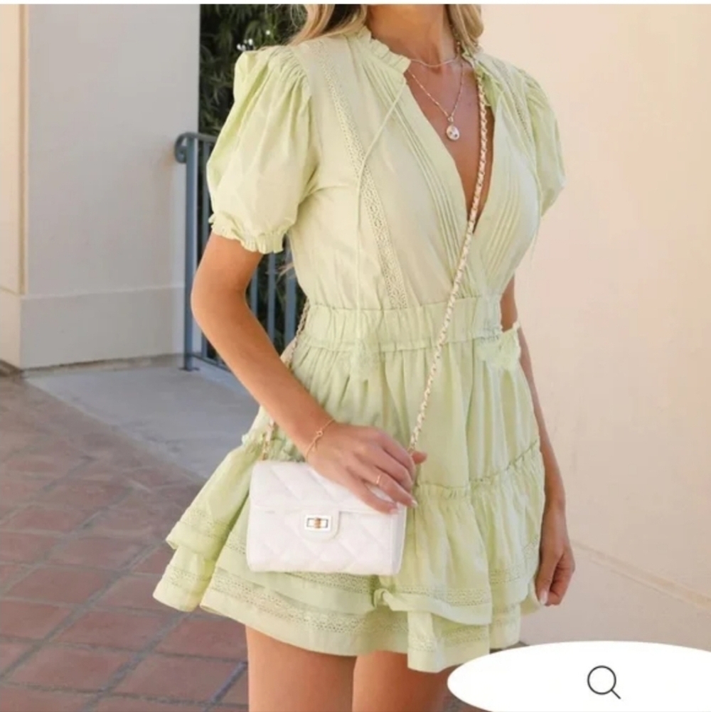Mable Light Green Dress. Size Large, NWT
